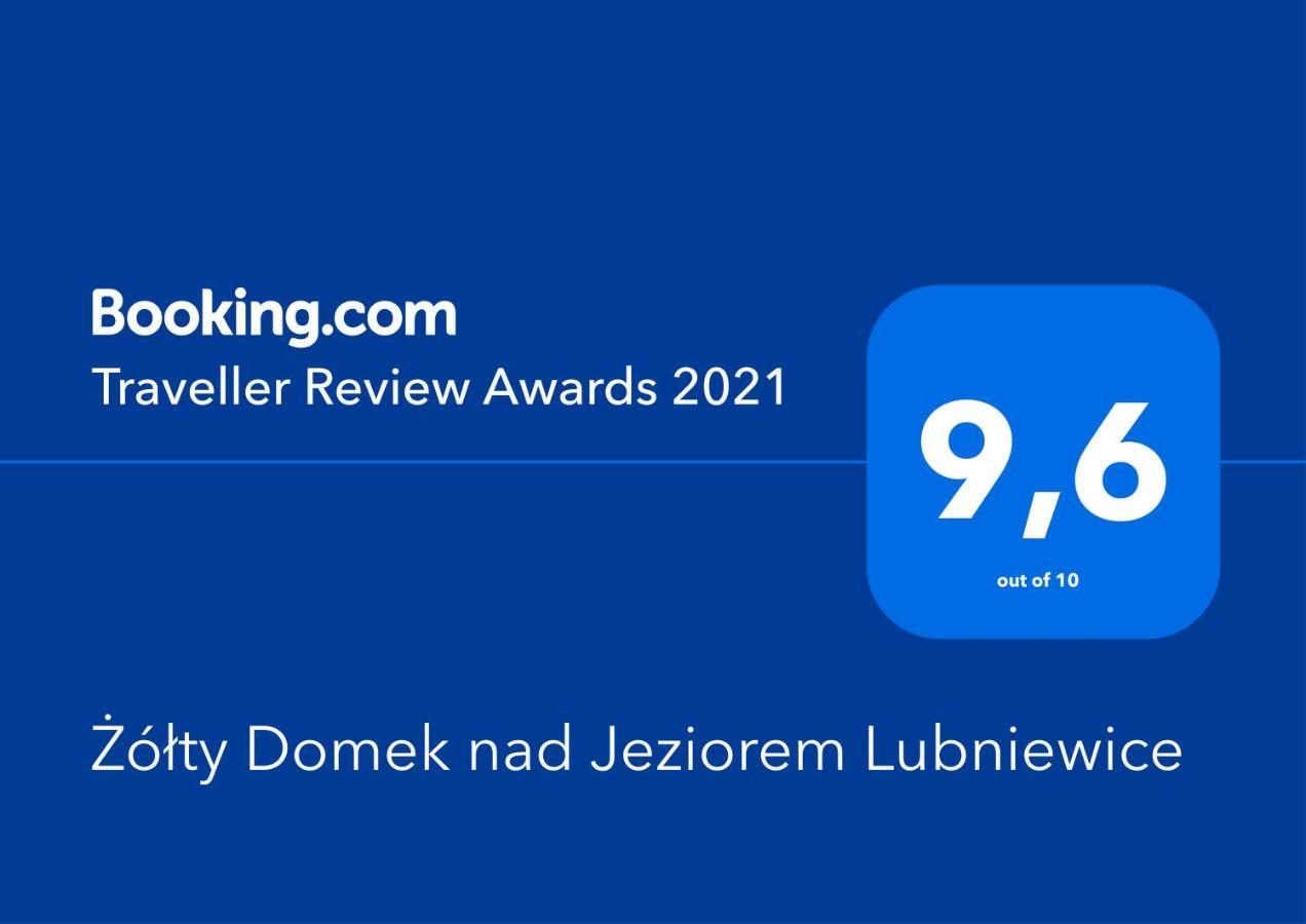 Żółty Domek nad Jeziorem Lubniewice Exterior foto