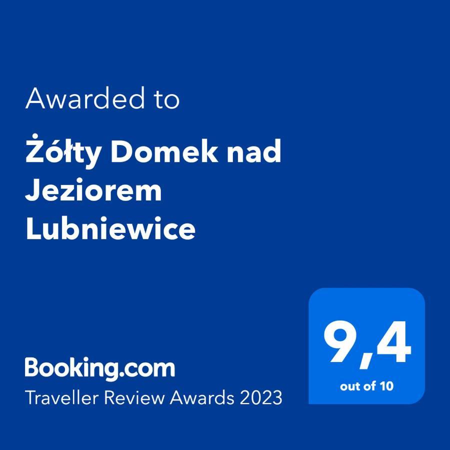 Żółty Domek nad Jeziorem Lubniewice Exterior foto